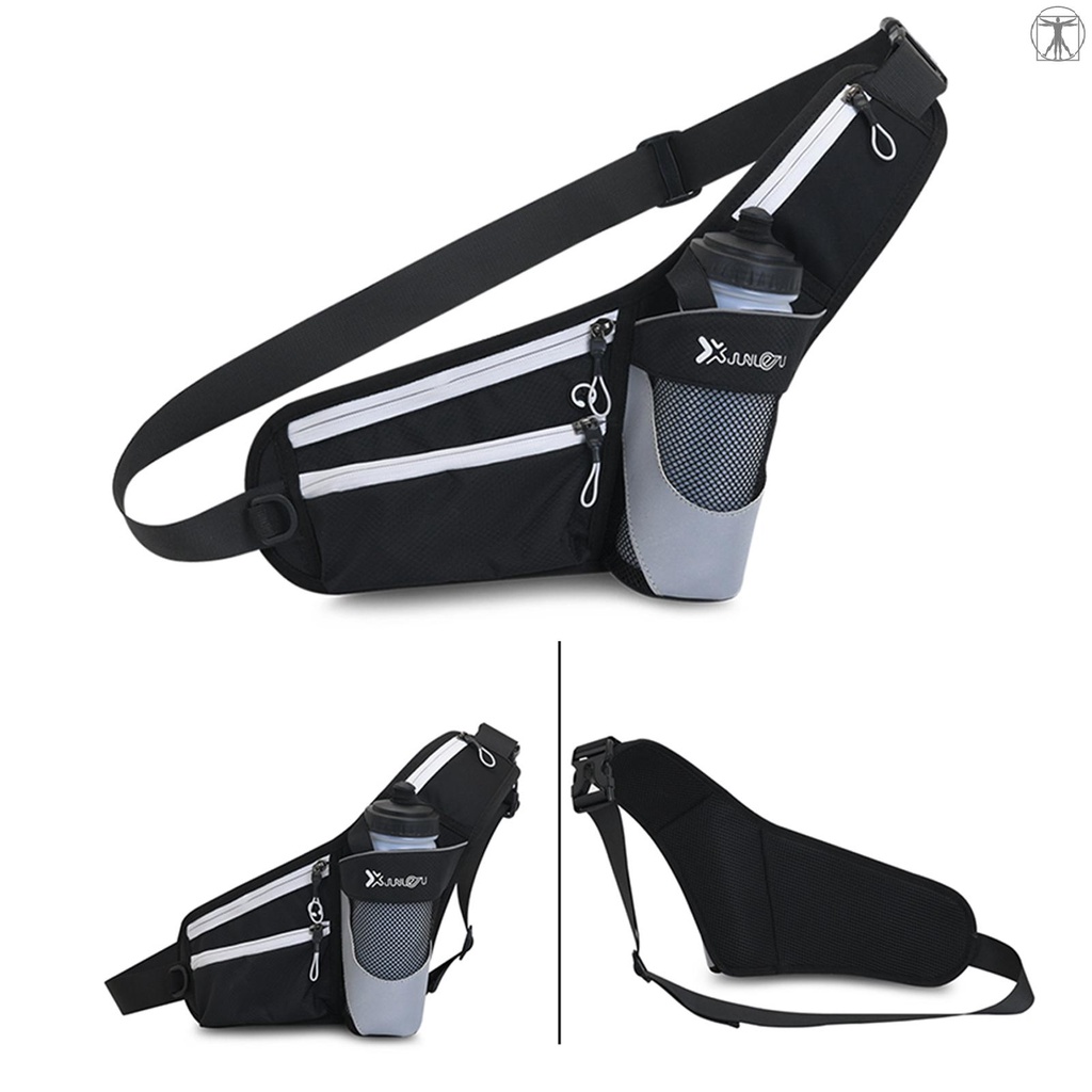 Waist Bag Fanny Pack for Men Women Running Waist Belt Bag Hip Bum Bag Chest Sling Bag with Water Bottle Holder for Sport Gym Workout Travel Commuting