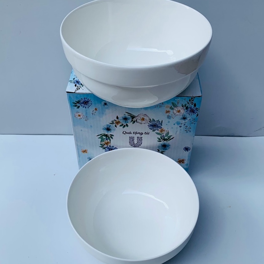 Bộ 2 chén sứ + 2 cái tô quà tặng unilever