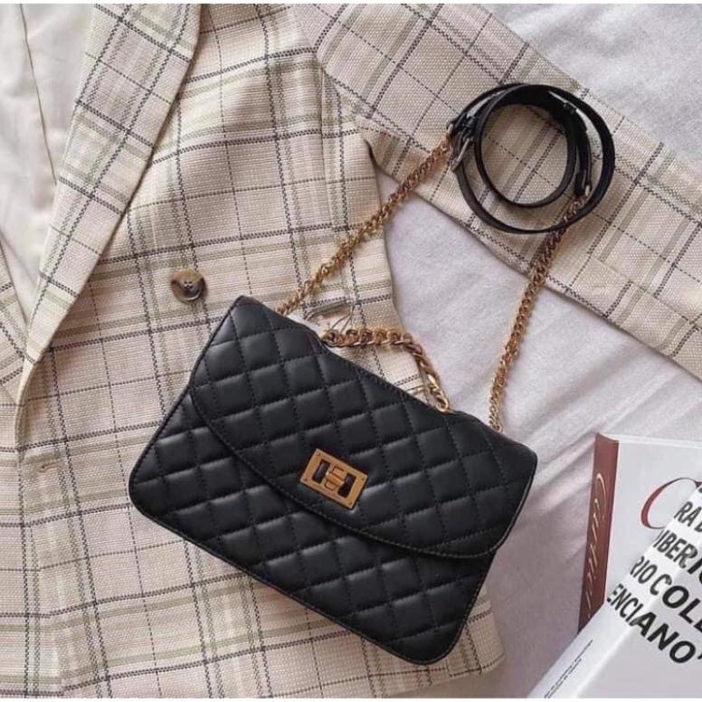 Túi ô trám quai xích da mềm mướt hàng cao cấp