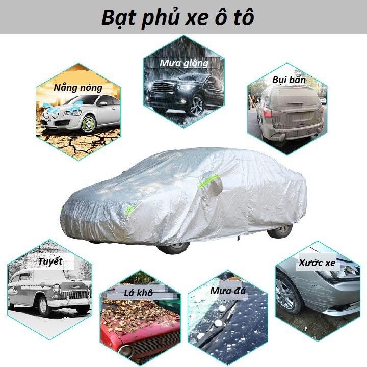 bạt phủ xe hơi, bat trum xe oto, bạt trùm ô tô chống nắng xe Toyota, bạt phủ xe ô tô 7 chỗ chống mưa