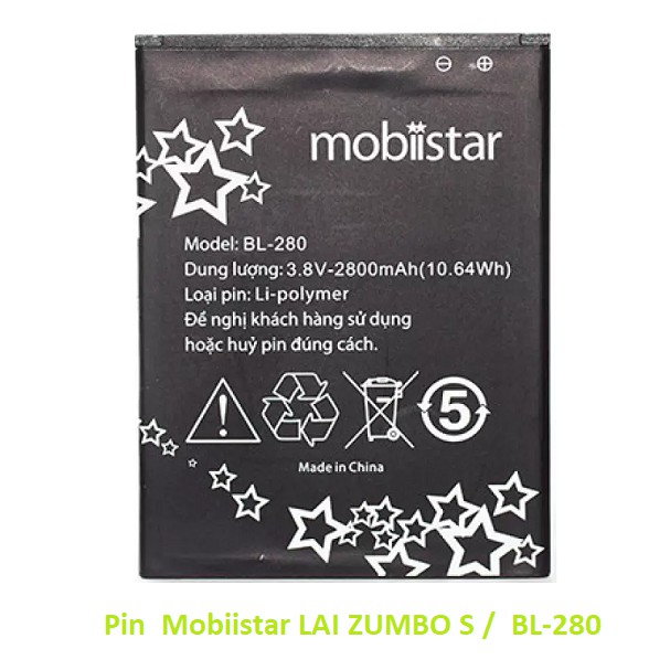 Pin Mobiistar LAI ZUMBO S /  BL-280