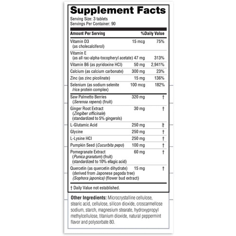 [DATE 9/2023] Real Health The Prostate Formula with Saw Palmetto Tablets 270 VIÊN