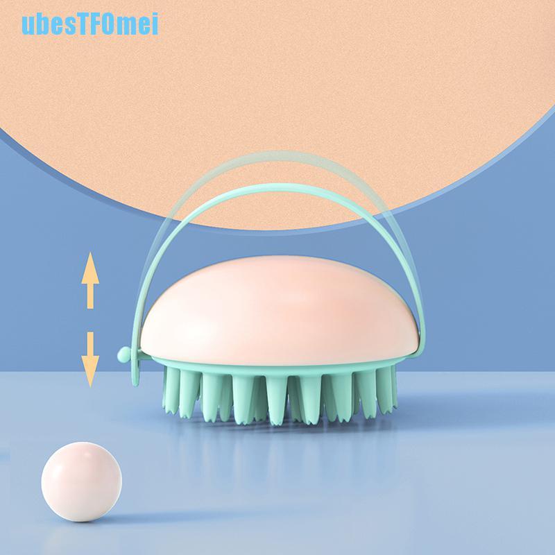 Lược Chải Tóc Massage Da Đầu Bằng Silicone Dùng Được Cả Dạng Ướt Và Khô