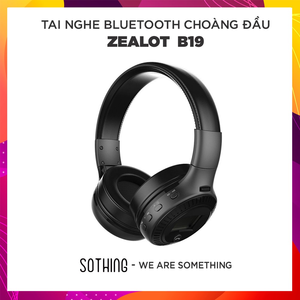Tai Nghe Bluetooth Choàng Đầu ZEALOT B19 - Hàng Chính Hãng