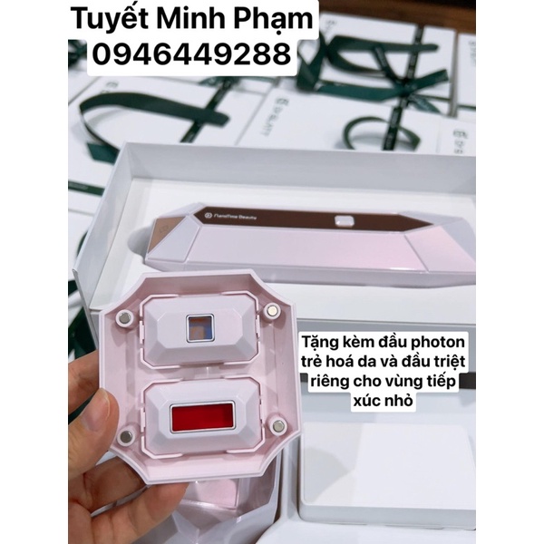 Máy triệt lông Nanotime đầu lạnh bằng đá saphire. Triệt lông vĩnh viễn tại nhà, an toàn, hiệu quả