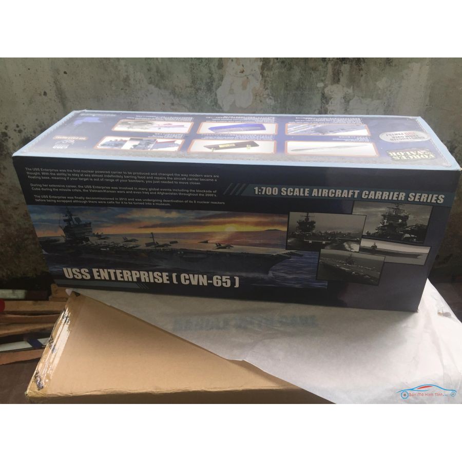 ​Mô hình quân sự Tàu Sân bay ENTERPRISE CVN-65 tỷ lệ 1:700