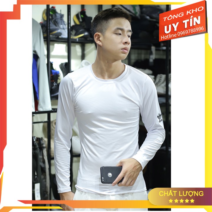 [XẢ LỖ VỐN]Áo thun nam dài tay, áo giữ nhiệt nam co dãn 4 chiều cao cấp
