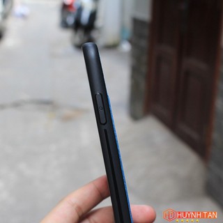 Ốp Lưng Iphone XS Max Vân Da Khắc Hình Cây Dù Viền Chỉ (Full Màu)