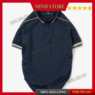 Áo thun Polo nam cổ bẻ ngắn tay, Áo polo nam cổ bẻ vải Poli cao cấp chống nhăn siêu mát lạnh - MINHSTORE