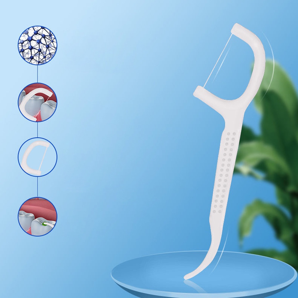 [Hàng mới về] Set 100 tăm chỉ dùng một lần tiện dụng cho nha khoa