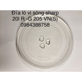 Đĩa thuỷ tinh lò vi sóng sharp chính hãng R-G 205VN(S)