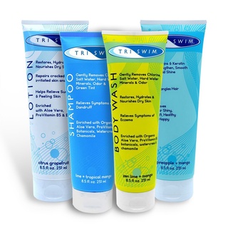 [SALE 12/12] Combo Dầu Gội, Dầu Xả, Sữa Tắm, Dưỡng Da TRISWIM-Dầu tắm gội khử clo sau bơi lội