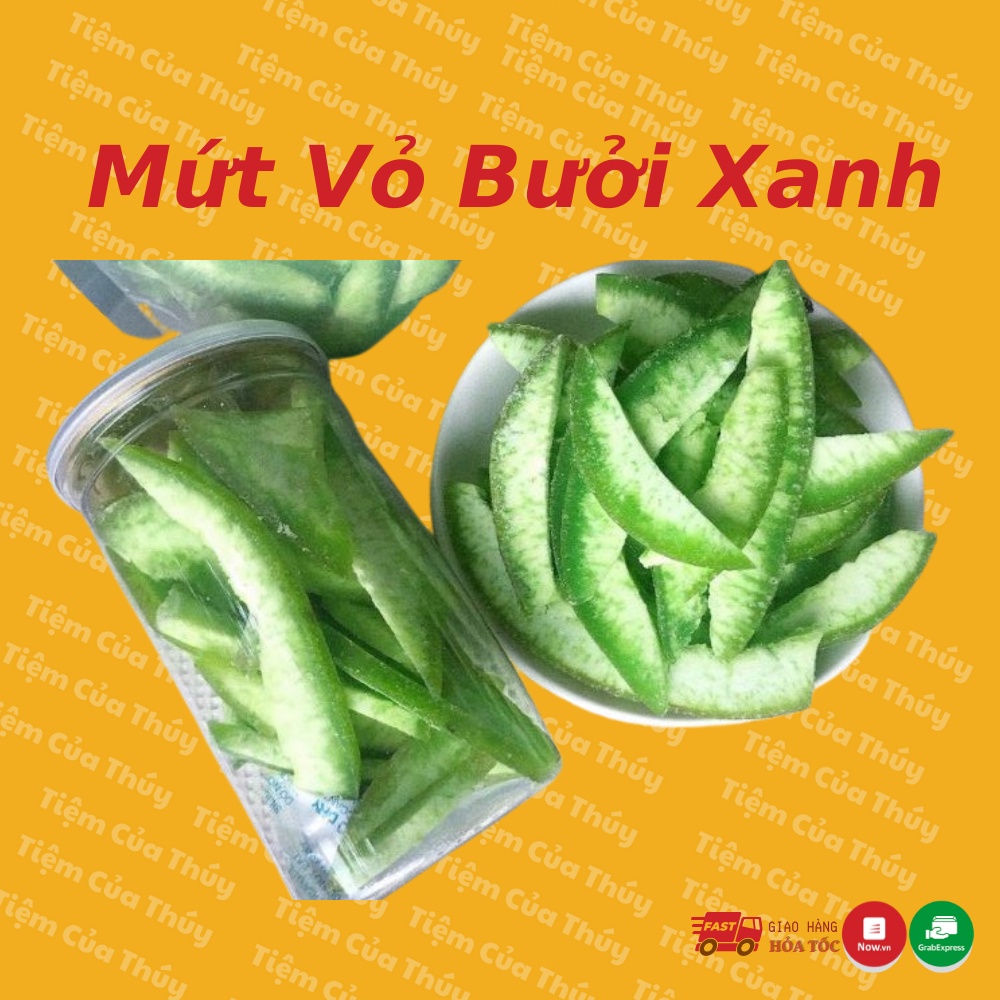 Mứt vỏ bưởi xanh sấy loại 1 cay cay the the thơm mát