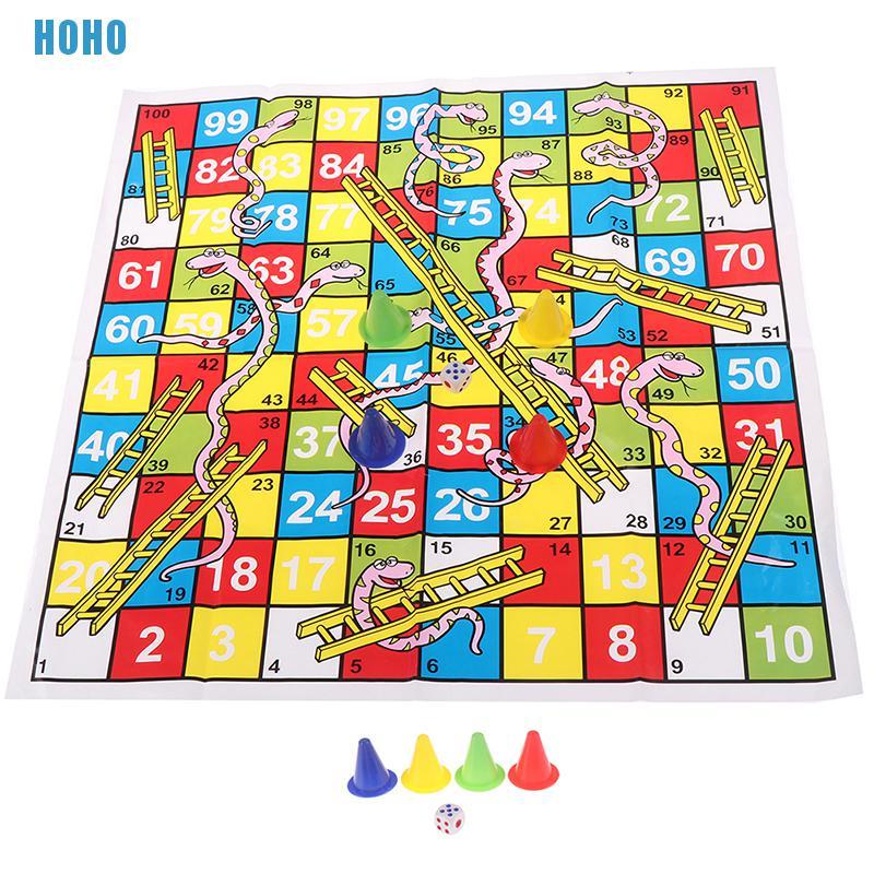 Bộ đồ chơi cờ rắn leo thang vui nhộn giúp trẻ em phát triển trí thông minh