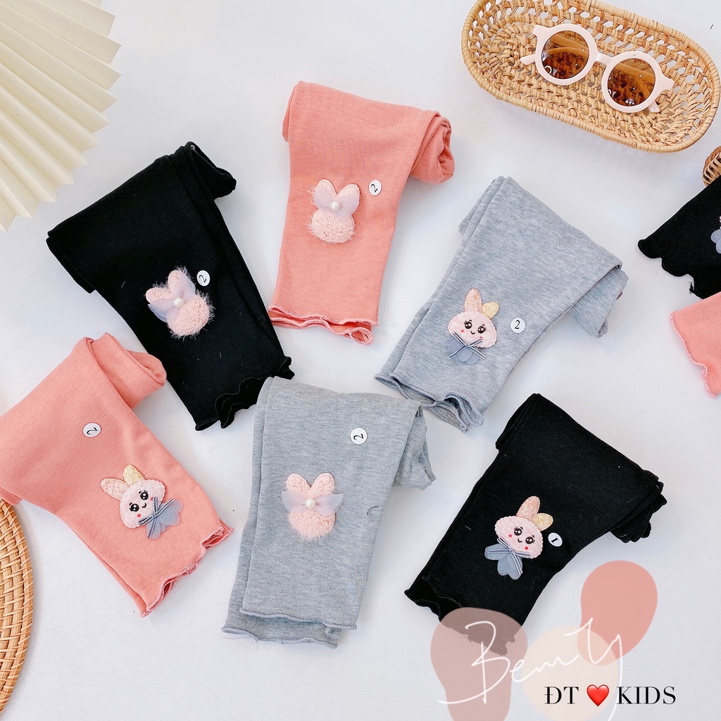 Quần legging Thỏ chất cotton zip cực đẹp cho bé Namkidshop (V507)