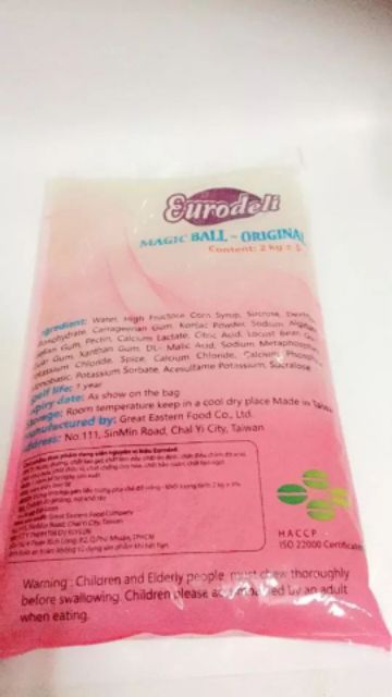 Hạt Trân Châu Trắng 2KG