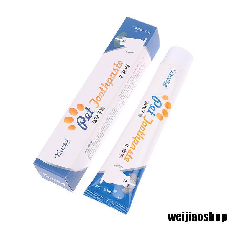 (hàng Mới Về) Kem Đánh Răng Weijiao2 75g Chăm Sóc Răng Miệng Cho Thú Cưng