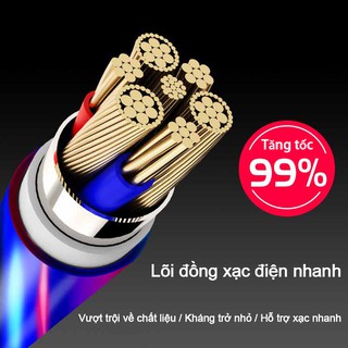 Cáp sạc dữ liệu 7 màu Micro USB thoại