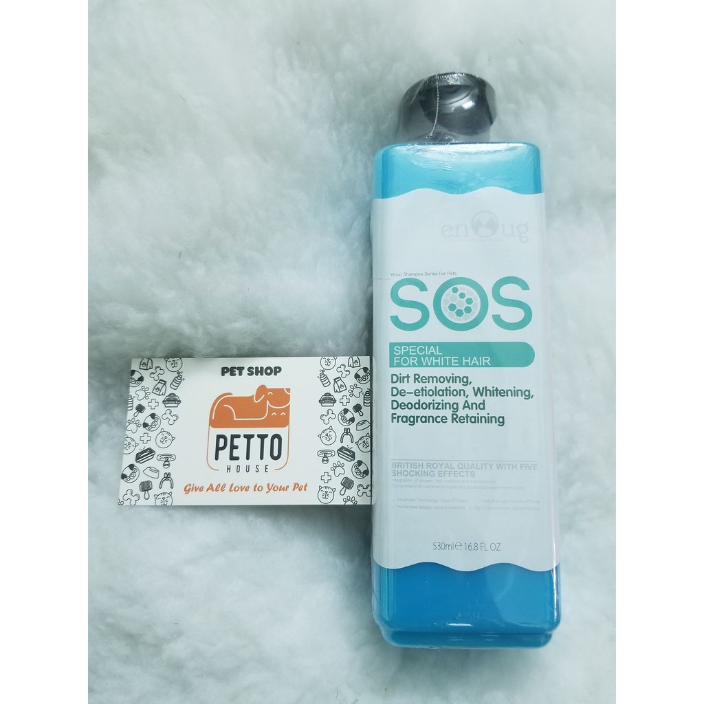 Sữa tắm cho chó lông trắng SOS special for white hair 530ml