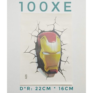 Miếng dán 3D Avengers hài hước cho Ô TÔ