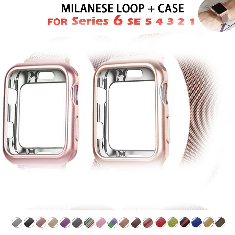 Dây Đeo Milan Cho Đồng Hồ Thông Minh Apple Watch 41mm 45mm 38mm 42mm 44mm 40mm 7 / 6 / Se / 5 / 4 / 3 / 2 / 1