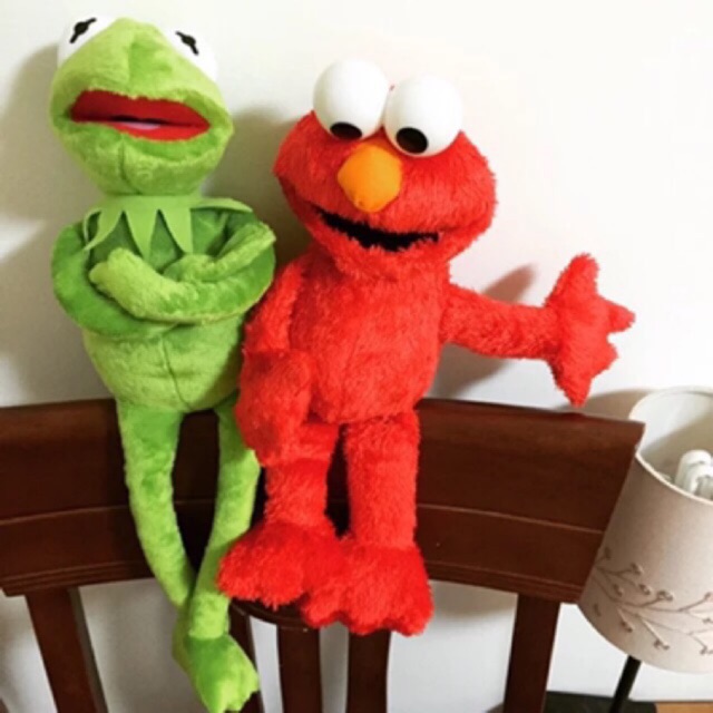 Gấu bông ếch elmo kermit