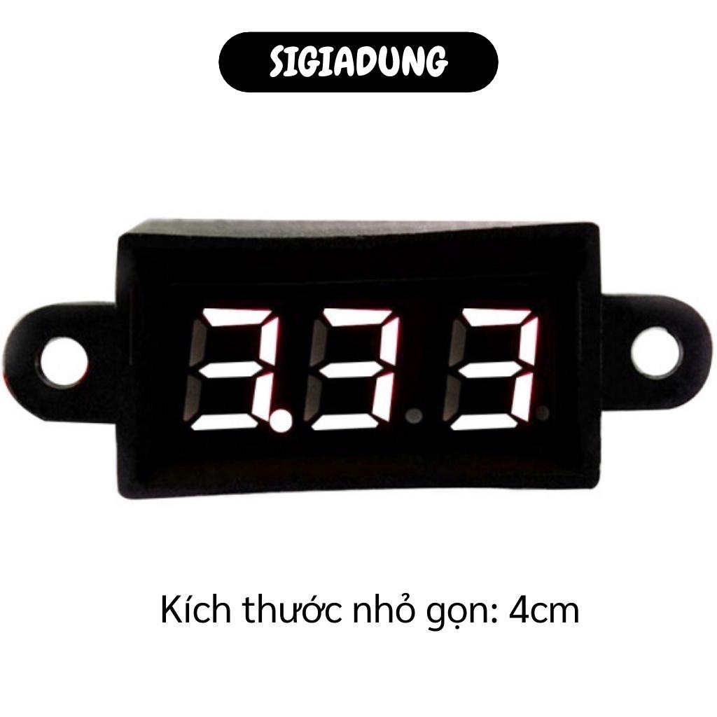 [SGD] Vôn Kế - Máy Đo Vôn Kế DC 3.5-30V Màn Hình Led Kỹ Thuật Số, Chống Thấm Nước 6361