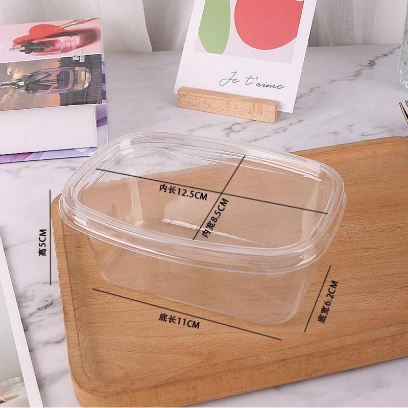 ❤🧡 Hộp nhựa pet hình chữ nhật XY092 (set 50 hộp)