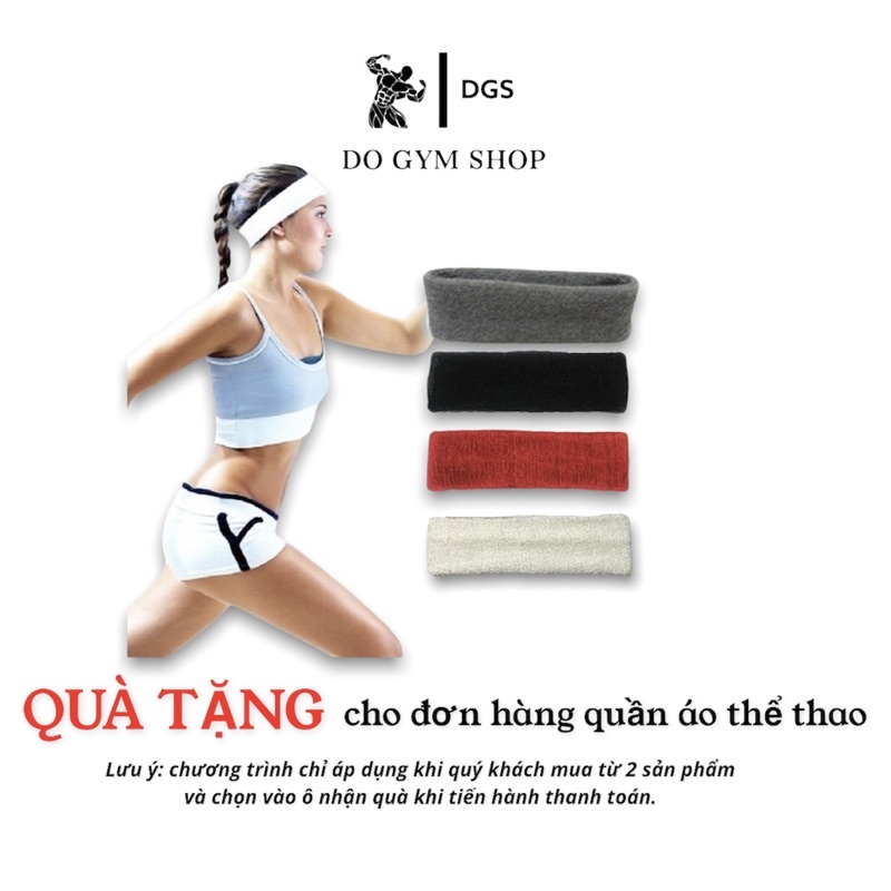 Băng đô thể thao DO GYM SHOP thun co giãn thấm hút mồ hôi khi chơi thể thao