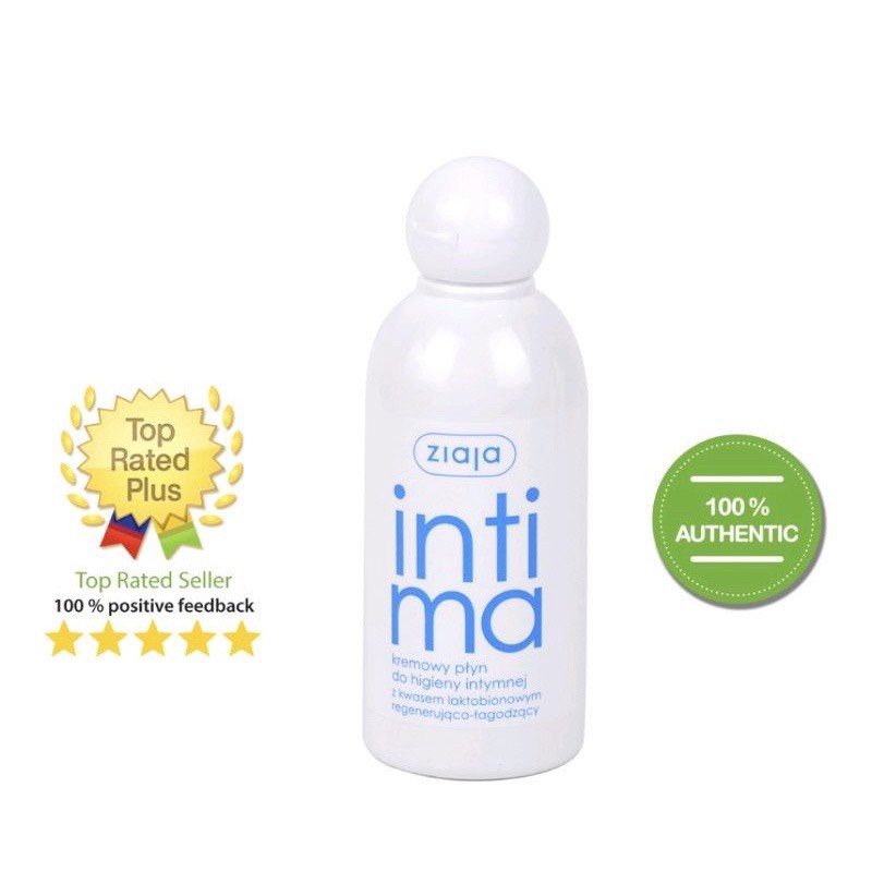 Intima Dung Dịch Rửa Vệ Sinh Phụ Nữ Dạng Sữa Ziaja Balan Bộ 4 Màu 200ml