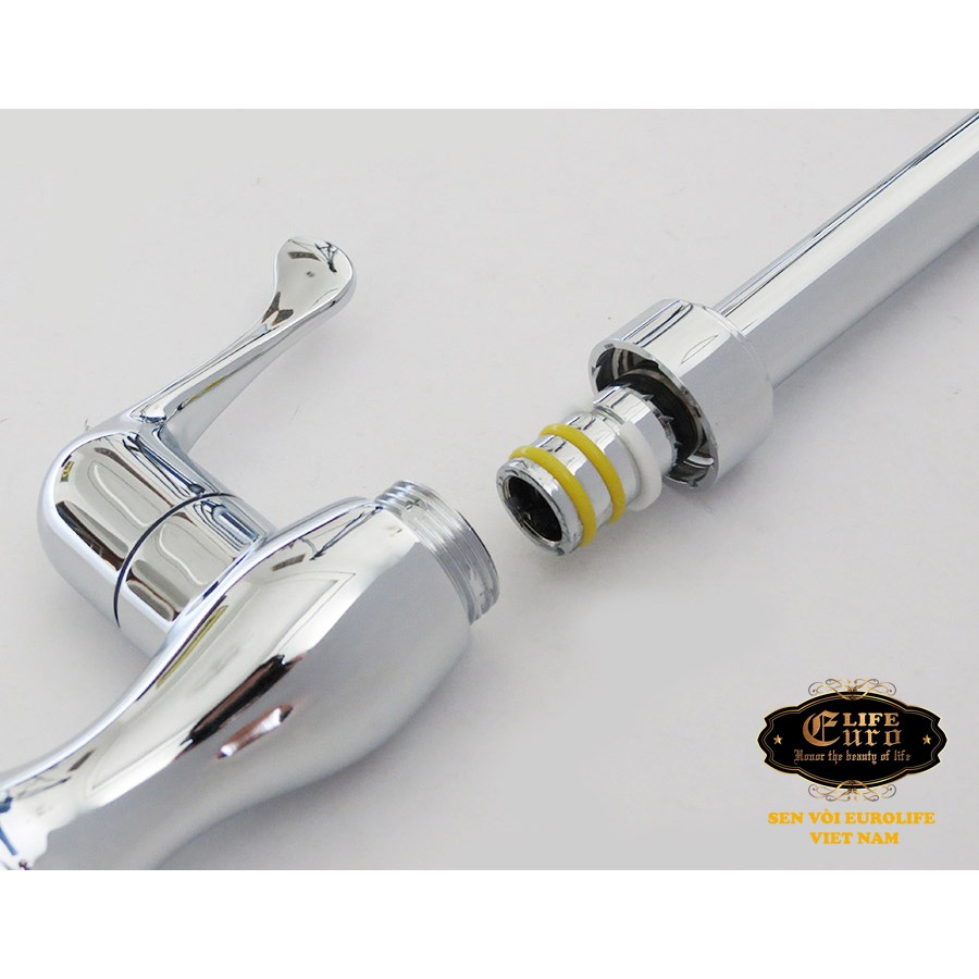 Vòi rửa chén lạnh nhựa ABS mạ Chrome Eurolife EL-VCN01