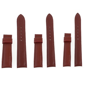 Dây đồng hồ da bò màu nâu đỏ ph8118