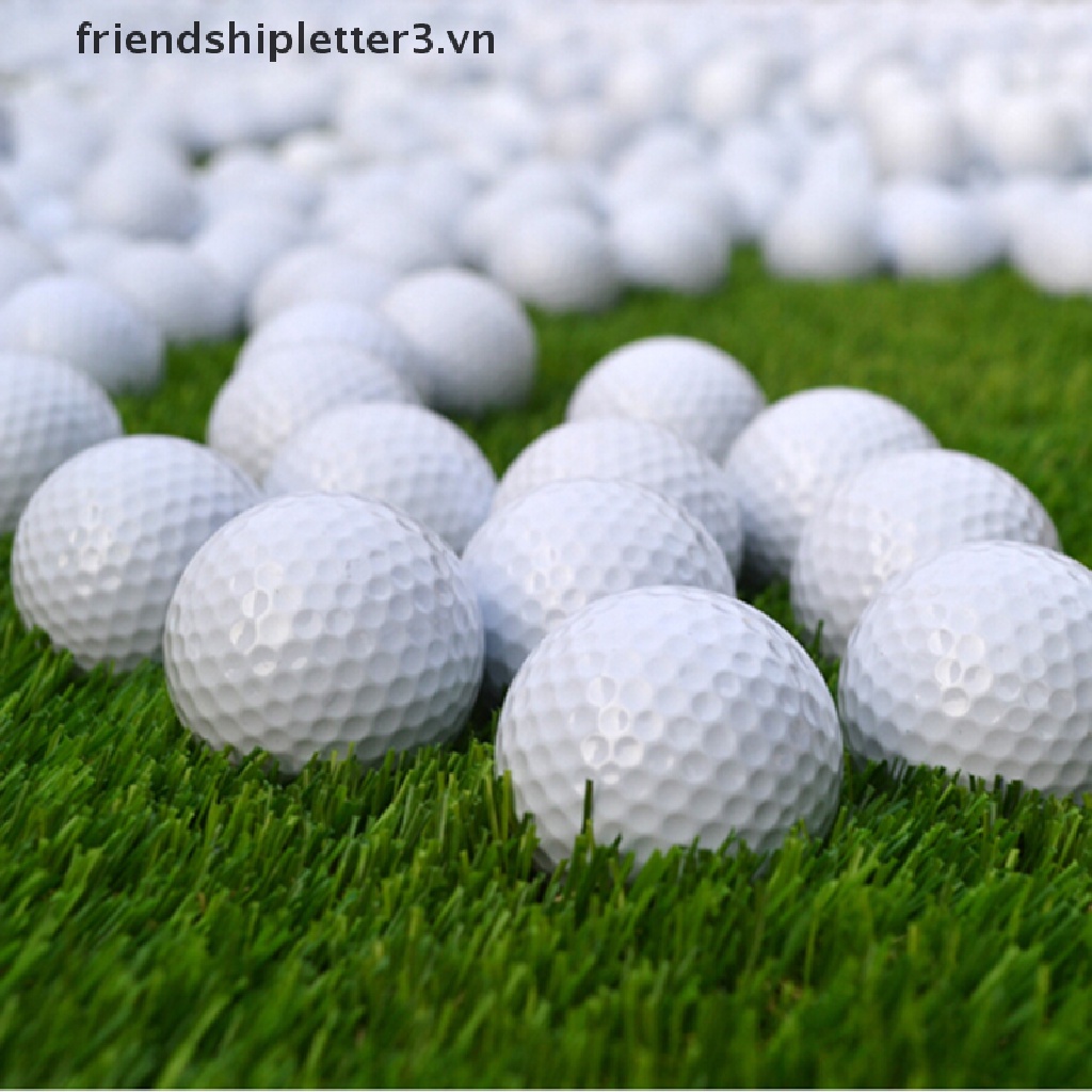 Set 10 quả bóng đánh golf bằng xốp PU màu trắng hỗ trợ luyện tập trong nhà/ ngoài trời