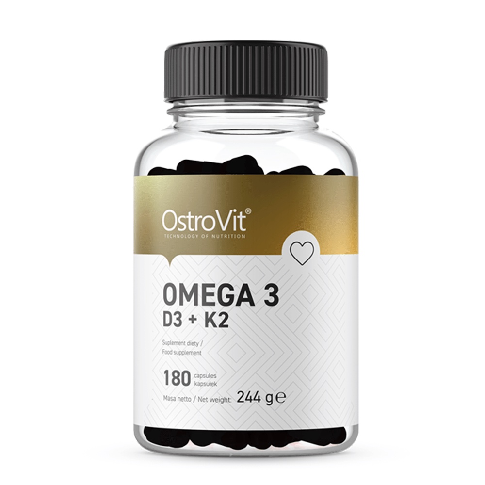 OSTROVIT OMEGA3 + VITAMIN D3 + K2 (180 viên), THỰC PHẨM HỖ TRỢ XƯƠNG KHỚP VÀ TIM MẠCH