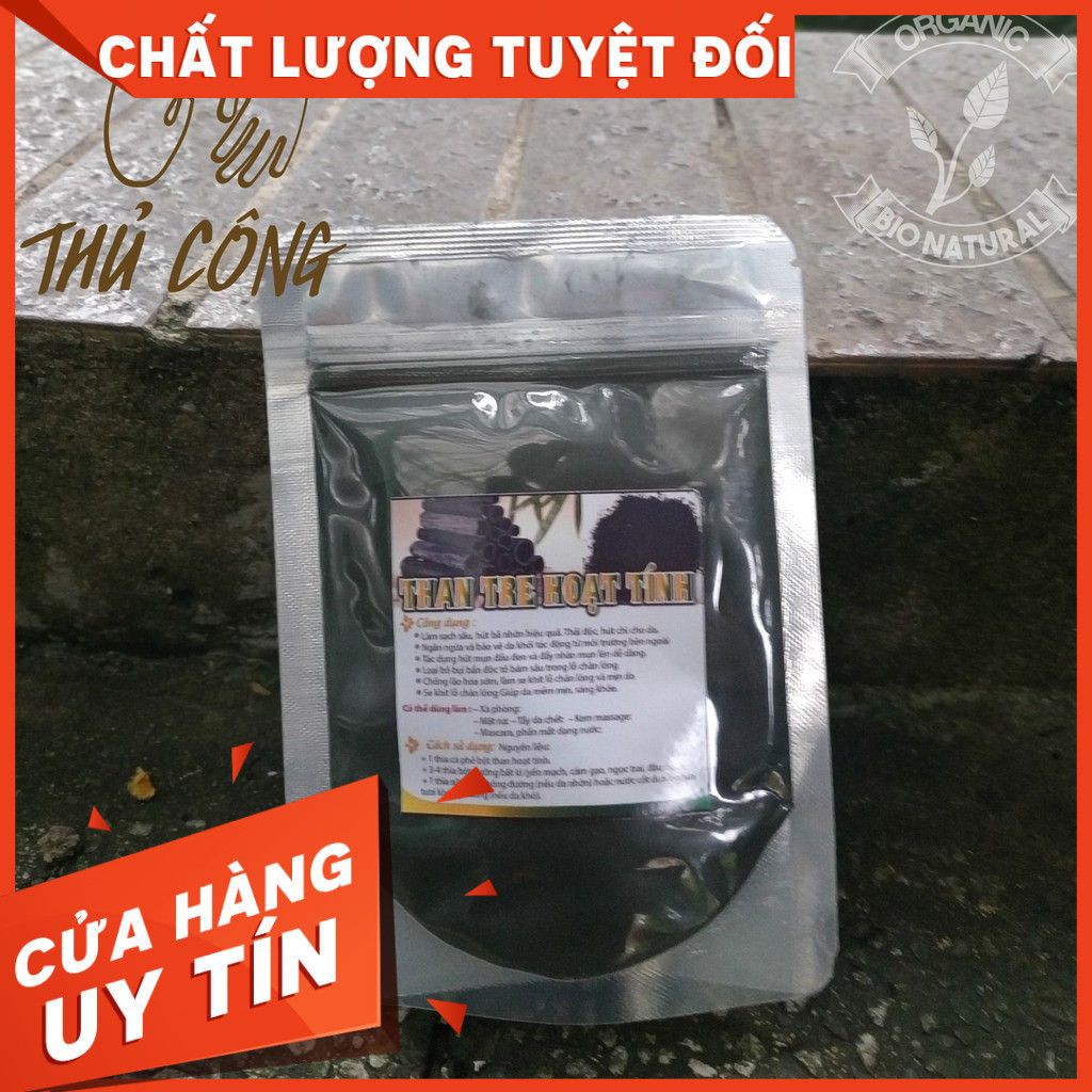 [ONG THÁNG 3] Bột đắp mặt nạ Than Tre Hoạt Tính HANDMADE - Bột Thiên Nhiên