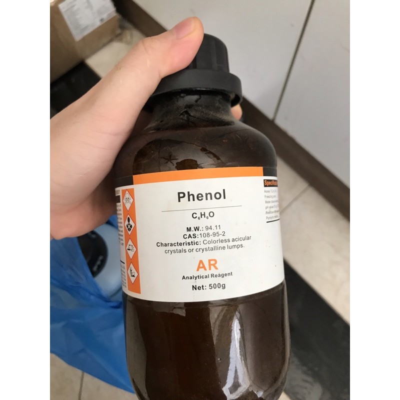 Hoá chất Phenol Xylong CAS 108-95-2 C6H6O chai 500g