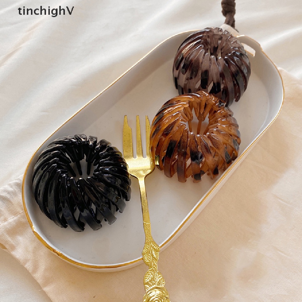 [TinchighV] Kẹp Tóc Đuôi Ngựa Hình Tổ Chim / Tổ Chim Cá Tính Khí Chất [Mới]