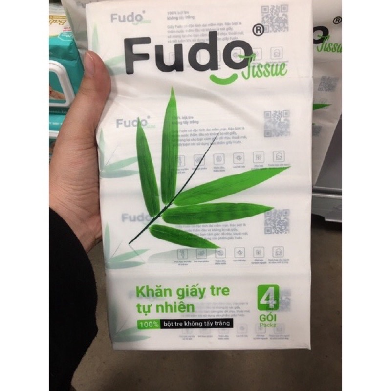 Lô 4 Gói Khăn Giấy Rút Fudo
