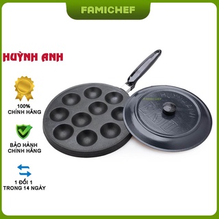 Khuôn bánh Khọt có tay cầm chống dính 10 lỗ Huỳnh Anh HA004