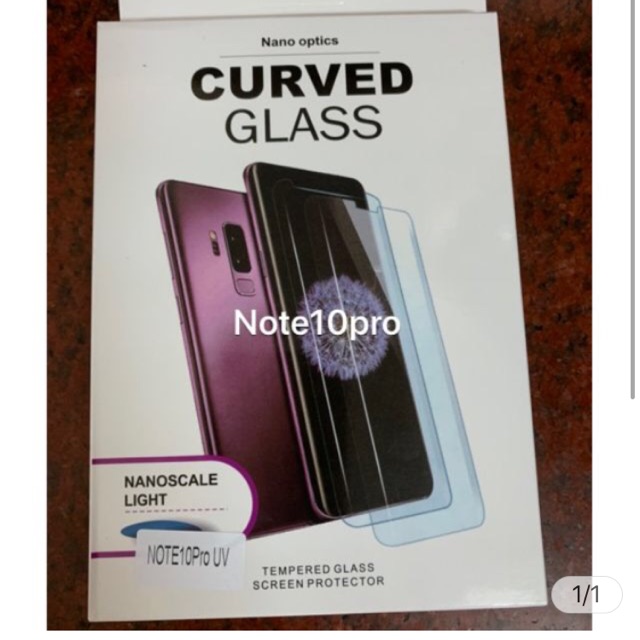 Dán màn hình tia keo UV cho Note 10 pro