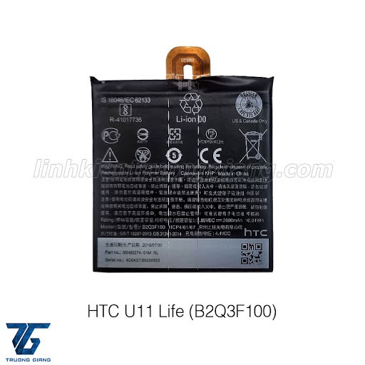 PIN HTC U PLAY (5.2") B2PZM100 2435MAH ZIN bảo hành 3 tháng