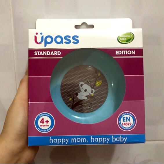 Bát ăn dặm UPASS có đế lót cao su chống trượt không BPA / UP5001N