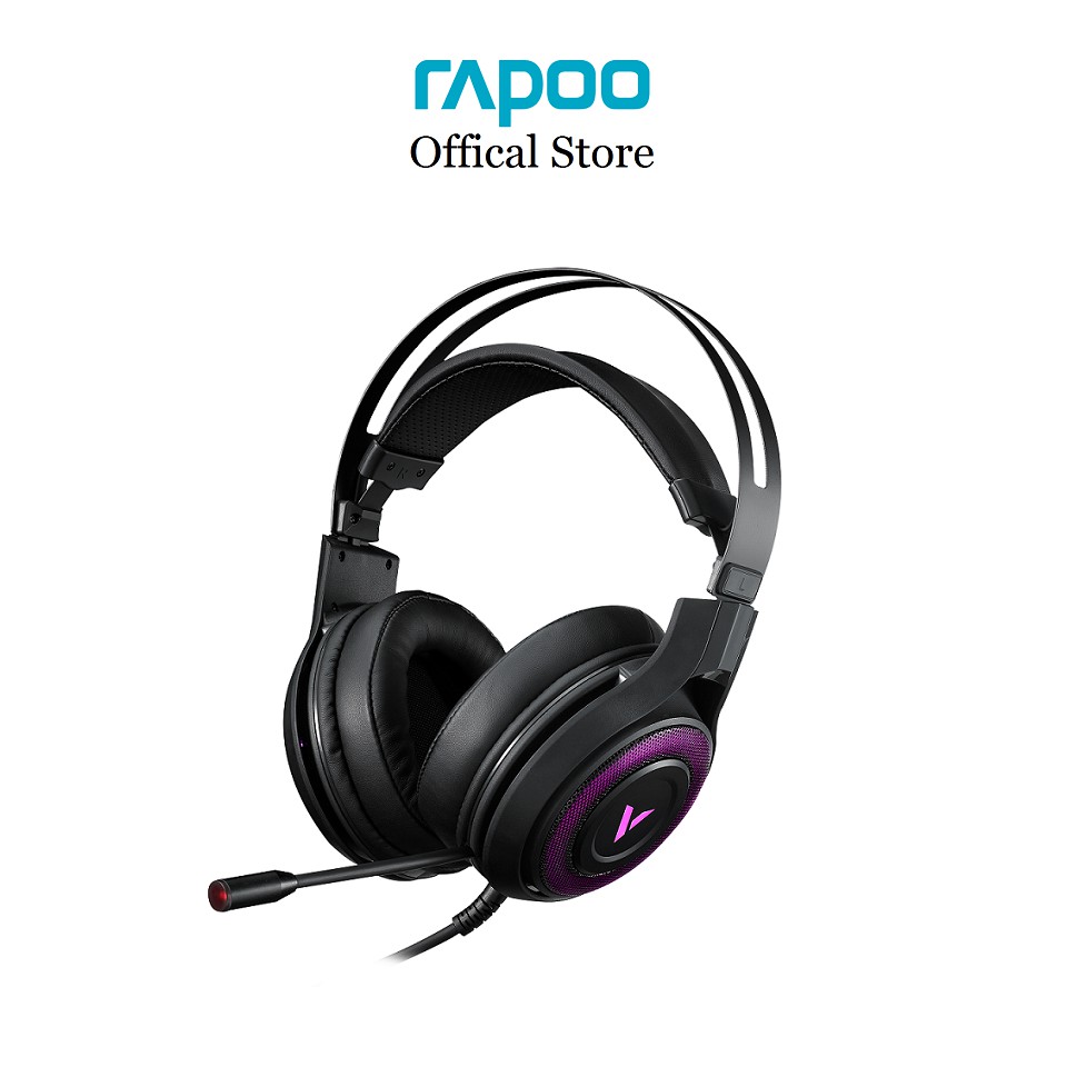 [Mã ELMALL300 giảm 7% đơn 500K] Tai Nghe Chơi Game Stereo RGB Rapoo VH520C