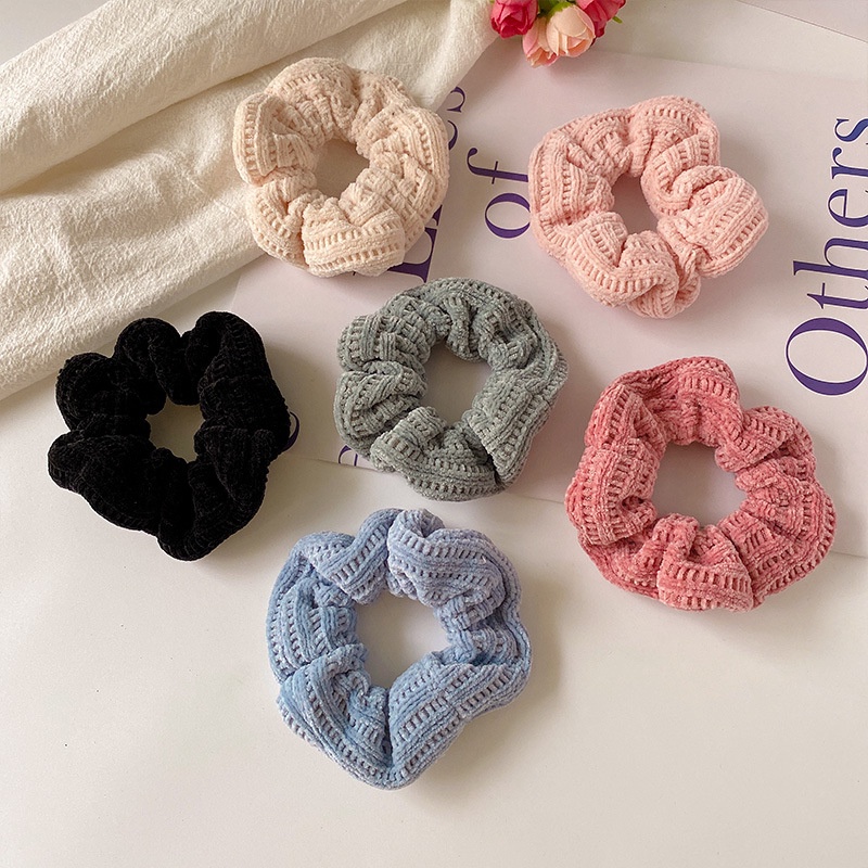 Dây Thun Cột Tóc Phong Cách Thu Đông Đơn Giản Mới