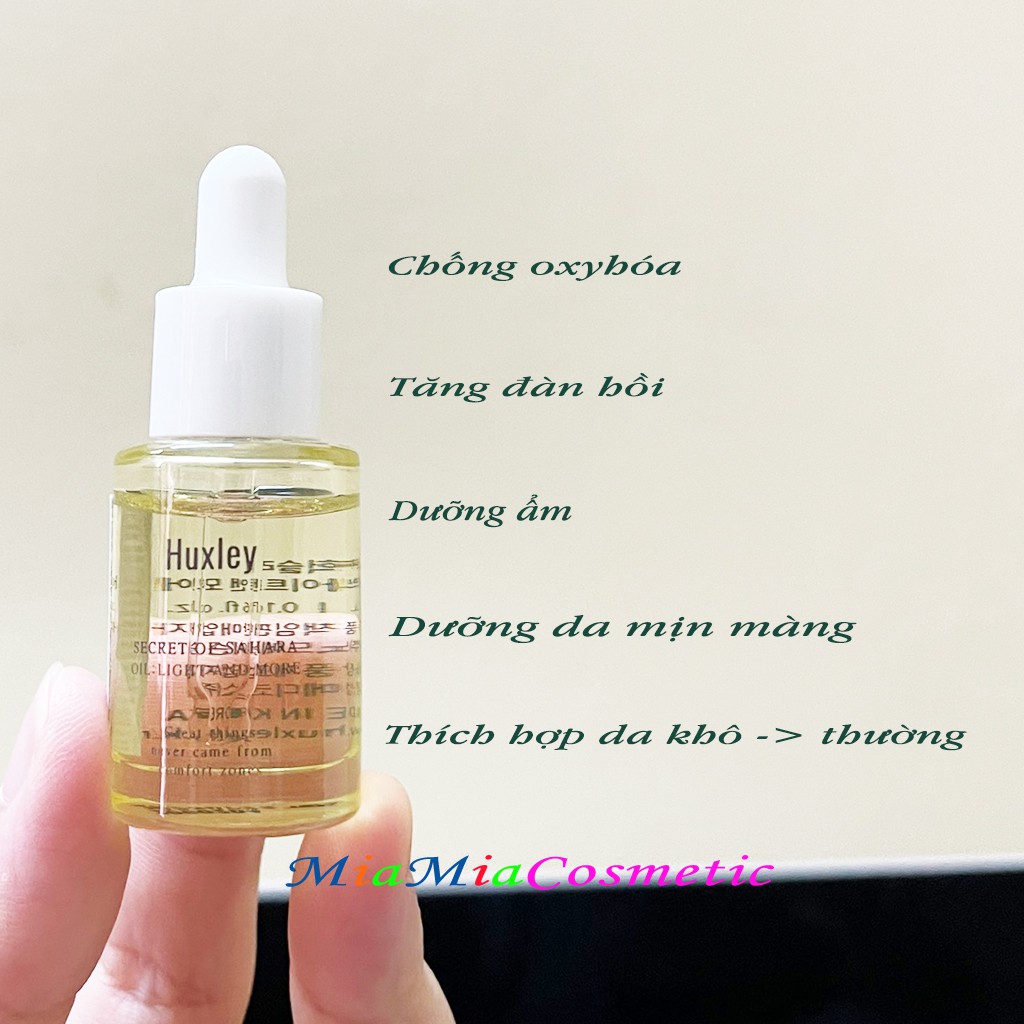 Serum Huxley Mini Tinh Chất Dưỡng Da Huxley Secret Of Sahara Oil Light And More Huxley Secret Of Sahara Essence Oil 5ml