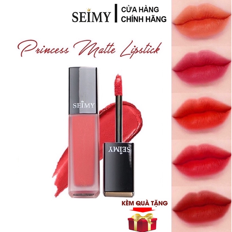 Son Kem Lì Seimy 💄 Princess Lipstick Matte SPF 50++ 💄 Kháng nước bền màu nhiều dưỡng, giúp làm mềm và dưỡng môi