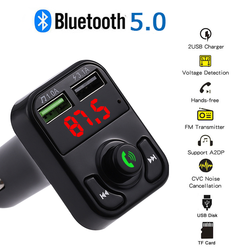 Đầu Phát Bluetooth 5.0 KEBIDUMEI X3 Kiêm Sạc Chuyên Dụng Cho Xe Hơi