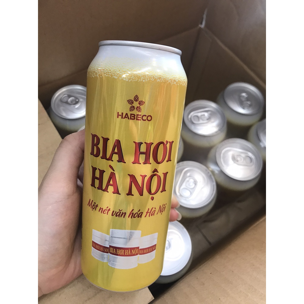 [NOWSHIP] Bia Hơi Hà Nội Lon 500ml