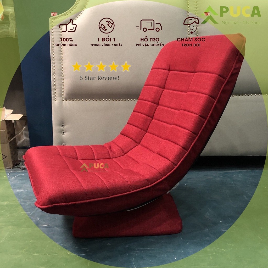 [𝐁𝐚̉𝐨 𝐡𝐚̀𝐧𝐡𝟏𝟐𝐭𝐡] Ghế lười xoay PUCA Decor phòng ngủ, đệm SOFA đơn Cao cấp dáng bệt tựa lưng, ngồi văn phòng ,gaming | BigBuy360 - bigbuy360.vn