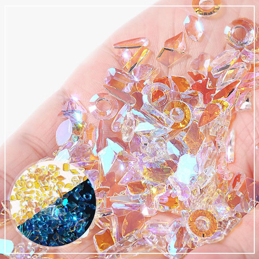 Phụ Kiện Trang Trí Móng Tay Nghệ Thuật Màu Tím Phong Cách Nhật Bản